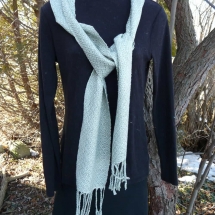 scarf light green silk 16.27