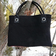 purse with strap black red 16.38b