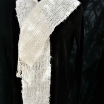 scarf white 15.41