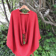 wrap hand dyed red 17.153