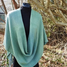 wrap hand dyed green 18.38