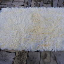 rug double corduroy white 18.03a